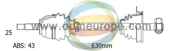 Arbre de transmission 4X4 ESTANFI EST-18-081301