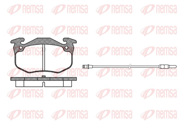 Kit de plaquettes de frein, frein à disque REMSA 0144.92