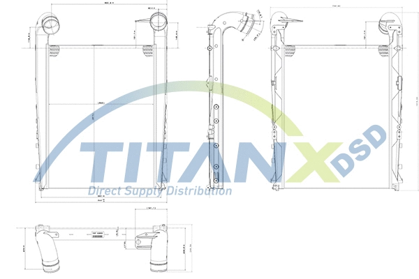 Refroidisseur d'air de suralimentation TitanX IX169004