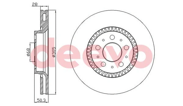 Disque de frein DEEVO BD12460