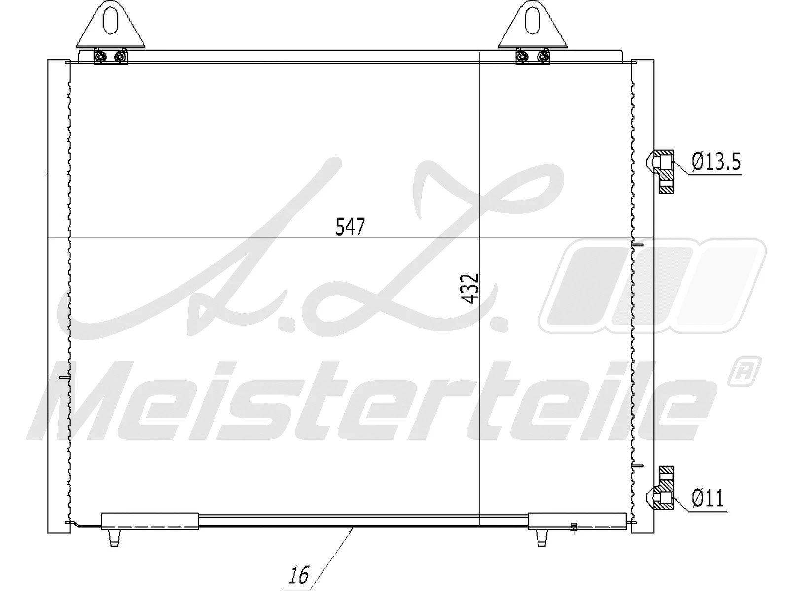 Condenseur, climatisation A.Z. Meisterteile AZMT-45-030-1420