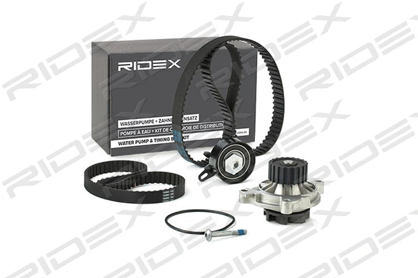Pompe à eau + kit de courroie crantée RIDEX 3096W0128