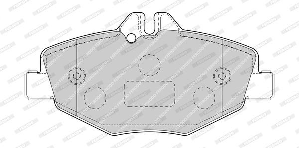 Kit de plaquettes de frein, frein à disque FERODO FDB1414-D
