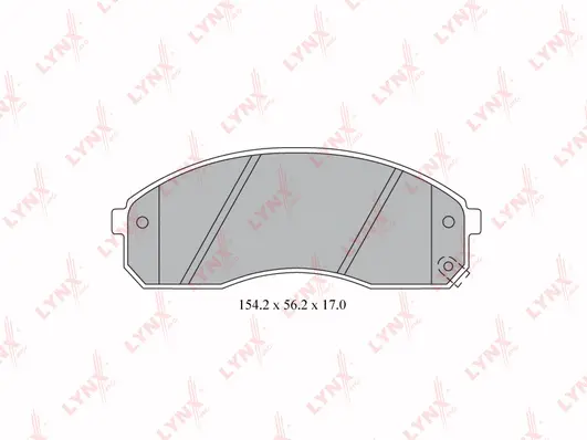 Kit de plaquettes de frein, frein à disque LYNXAUTO BD-4406