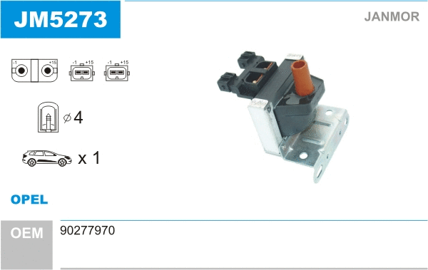 Bobine d'allumage JANMOR JM5273