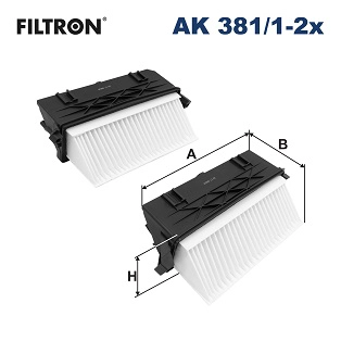 Filtre à air FILTRON AK 381/1-2x