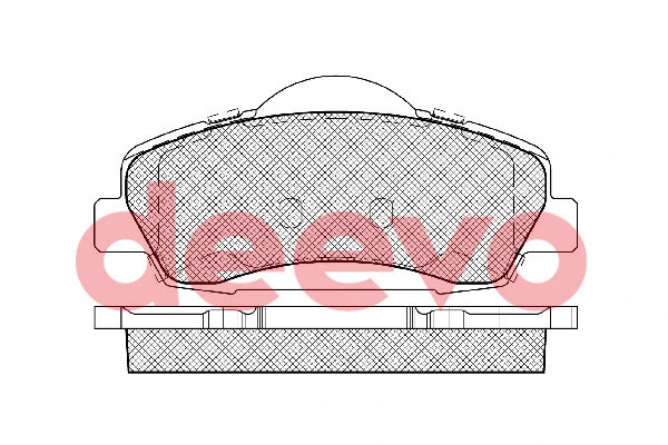 Kit de plaquettes de frein, frein à disque DEEVO BP85640