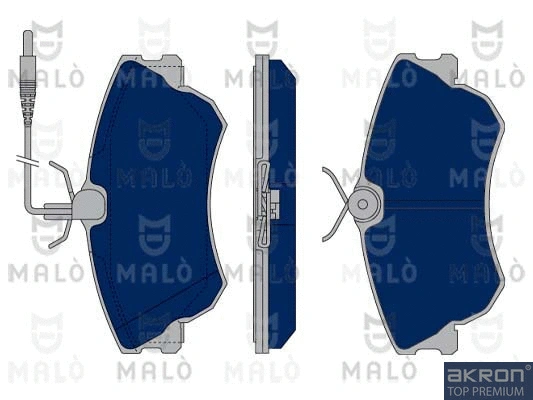 Kit de plaquettes de frein, frein à disque AKRON-MALÒ 1050135