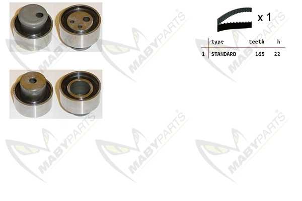 Kit de courroie crantée MABYPARTS OBK010410