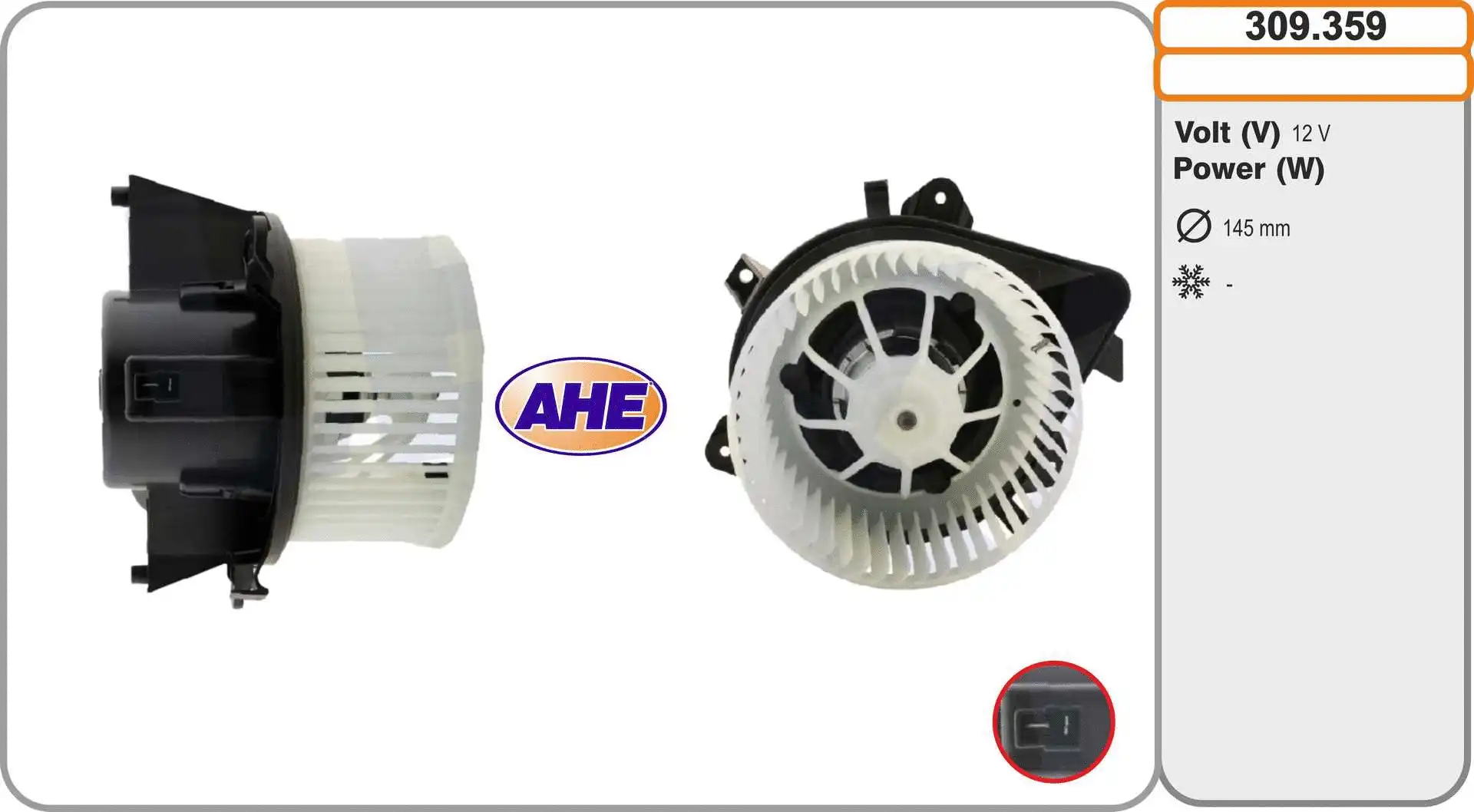 Pulseur d'air habitacle AHE 309.359