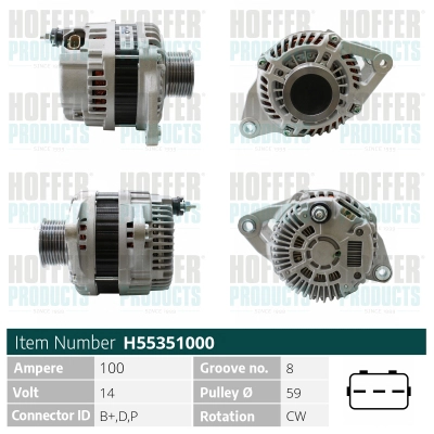 Alternateur HOFFER H55351000