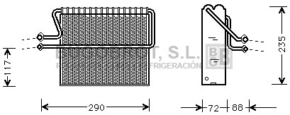 Évaporateur climatisation BUGOBROT 70-RTV004