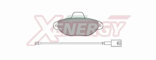 Kit de plaquettes de frein, frein à disque AP XENERGY X40519