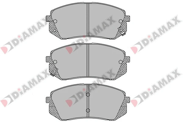 Kit de plaquettes de frein, frein à disque DIAMAX N09255