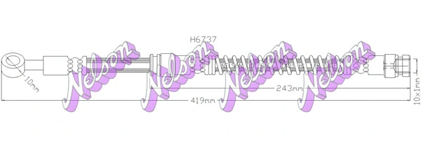 Flexible de frein KAWE H6737