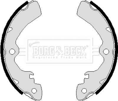 Jeu de mâchoires de frein BORG & BECK BBS6066
