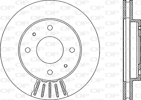 Disque de frein OPEN PARTS BDA1870.20