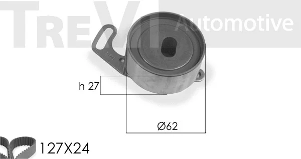 Kit de courroie crantée TREVI AUTOMOTIVE KD1241