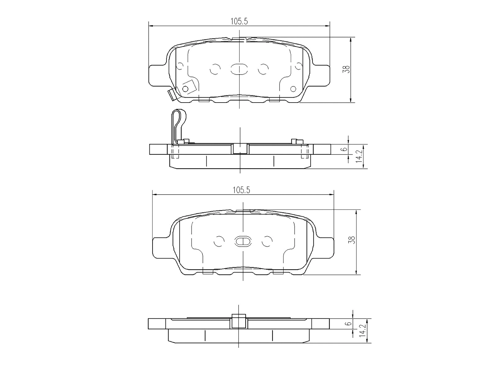 Kit de plaquettes de frein, frein à disque A.Z. Meisterteile AZMT-44-022-1193