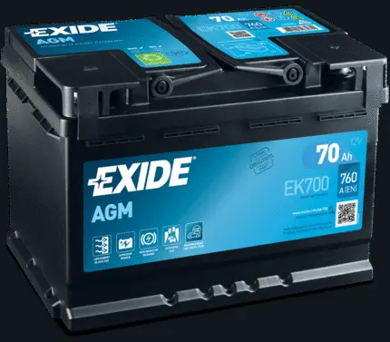 Batterie de démarrage EXIDE EK700