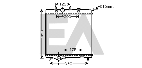 Radiateur, refroidissement du moteur EACLIMA 31R55118