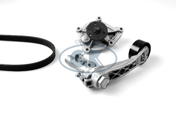 Pompe à eau+Jeu de courroie trapézoïdale à nervures GK K980540A