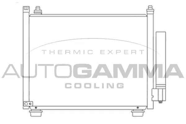 Condenseur, climatisation AUTOGAMMA 104923