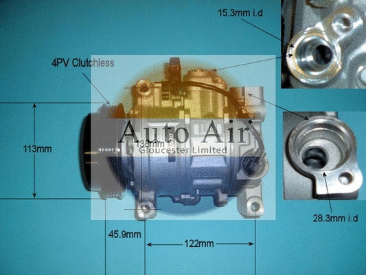 Compresseur, climatisation AUTO AIR GLOUCESTER 14-9730