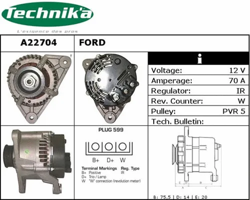 Alternateur Technika A22704