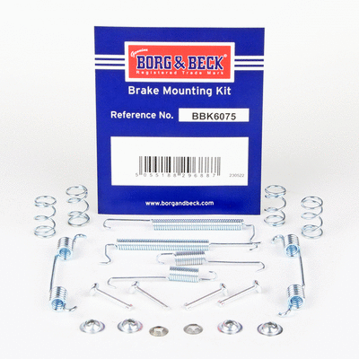 Kit d'accessoires, mâchoire de frein BORG & BECK BBK6075