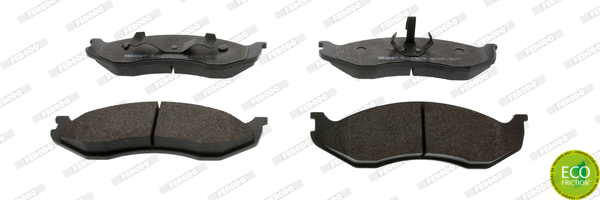 Kit de plaquettes de frein, frein à disque FERODO FDB1267