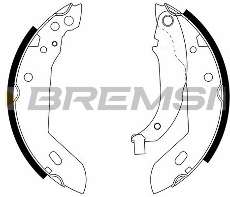 Jeu de mâchoires de frein BREMSI GF0381