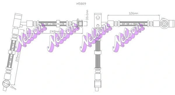 Flexible de frein KAWE H5809