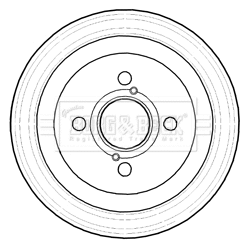 Tambour de frein BORG & BECK BBR7219