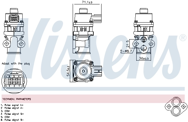 Vanne EGR NISSENS 98368