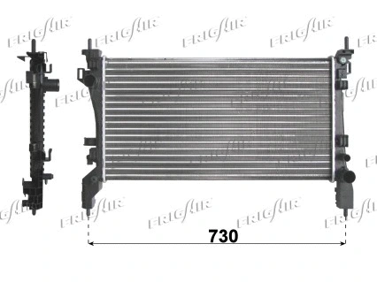 Radiateur, refroidissement du moteur FRIGAIR 0104.3154