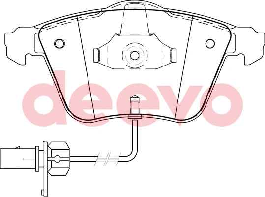 Kit de plaquettes de frein, frein à disque DEEVO BP53060