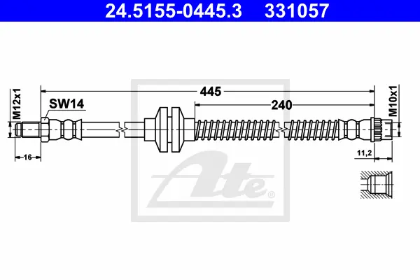 Flexible de frein ATE-APAC 24.5155-0445.3