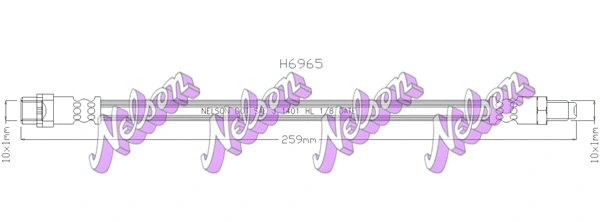 Flexible de frein KAWE H6965