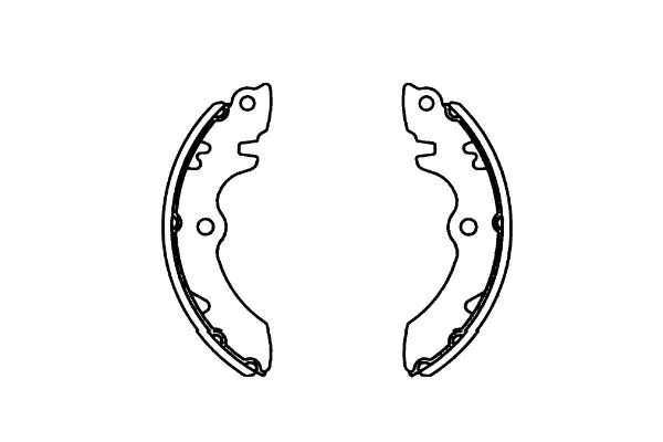 Jeu de mâchoires de frein KAVO PARTS KBS-8915