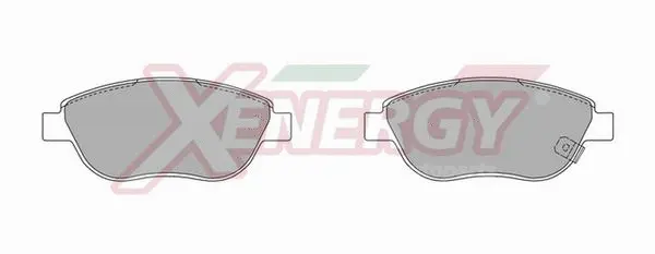 Kit de plaquettes de frein, frein à disque AP XENERGY X41081
