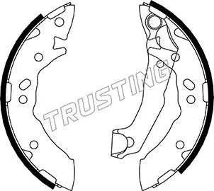 Jeu de mâchoires de frein TRUSTING 046.203