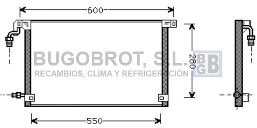 Condenseur, climatisation BUGOBROT 62-CN5131