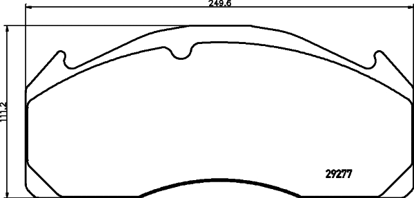 Kit de plaquettes de frein, frein à disque DON CVP037K