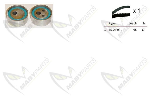 Kit de courroie crantée MABYPARTS OBK010145