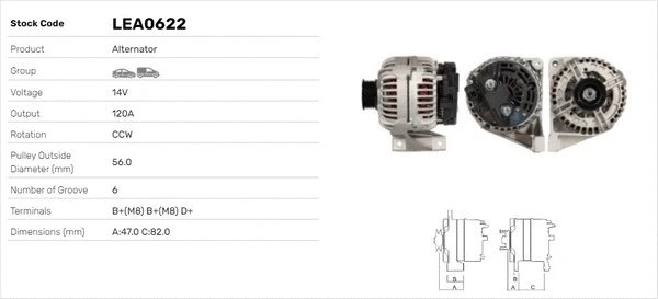 Alternateur LUSA LEA0622
