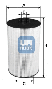 Filtre à huile UFI 25.097.00