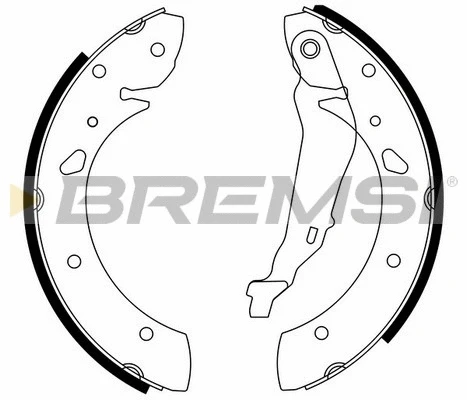Jeu de mâchoires de frein BREMSI GF0950