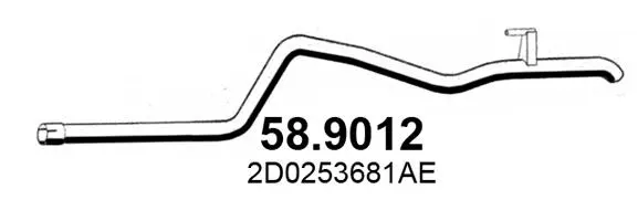 Tuyau d'échappement ASSO 58.9012