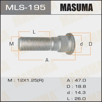 Boulon de roue MASUMA MLS-195